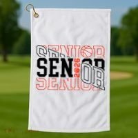Basketball Senior 2026 Graduate Graduation Golf Towel thumb 1