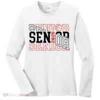 Basketball Senior 2026 Graduate Graduation Women's Long Sleeve Shirt thumb 0