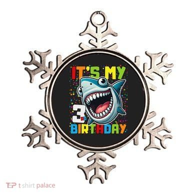 Birthday Shark 3 Year Old 3rd Birthday Matching Family Ornament