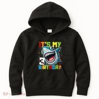 Birthday Shark 3 Year Old 3rd Birthday Matching Family Kids Hoodie thumb 0