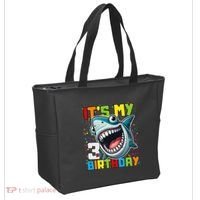 Birthday Shark 3 Year Old 3rd Birthday Matching Family Tote Bag thumb 2