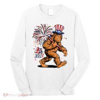 Bigfoot Sasquatch 4th Of July Fireworks Long Sleeve Shirt thumb 0