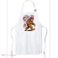 Bigfoot Sasquatch 4th Of July Fireworks Apron thumb 0