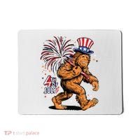 Bigfoot Sasquatch 4th Of July Fireworks Mousepad thumb 0