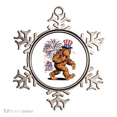 Bigfoot Sasquatch 4th Of July Fireworks Ornament
