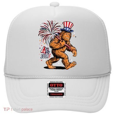 Bigfoot Sasquatch 4th Of July Fireworks Hat