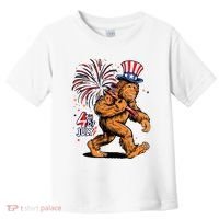 Bigfoot Sasquatch 4th Of July Fireworks Toddler T-Shirt thumb 0
