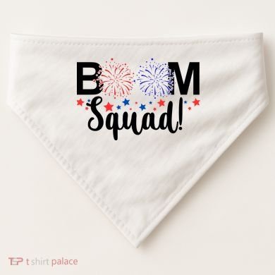 Boom Squad 4th Of July USA-Made Doggie Bandana