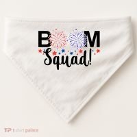 Boom Squad 4th Of July USA-Made Doggie Bandana thumb 0