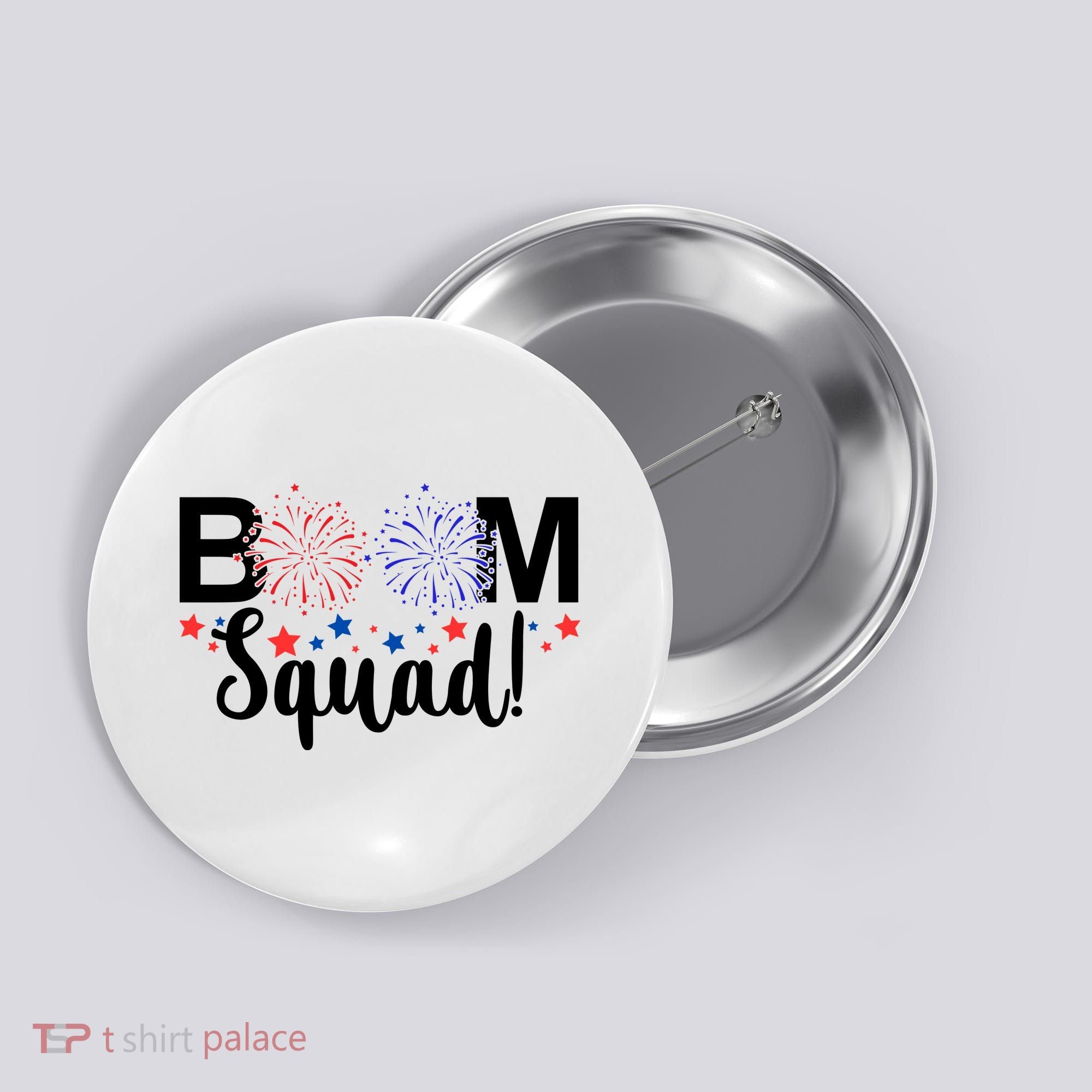 Boom Squad 4th Of July Button