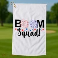 Boom Squad 4th Of July Golf Towel thumb 1