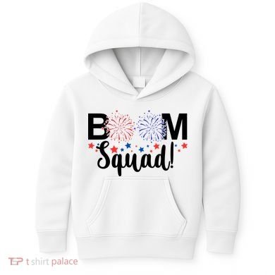 Boom Squad 4th Of July Kids Hoodie