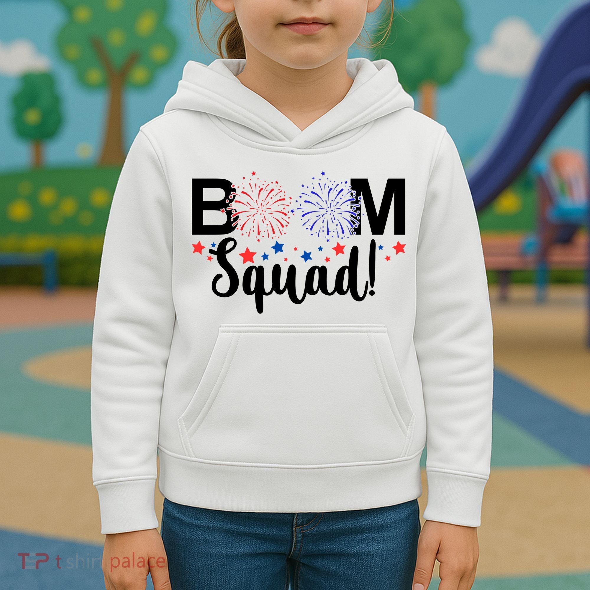 Boom Squad 4th Of July Kids Hoodie
