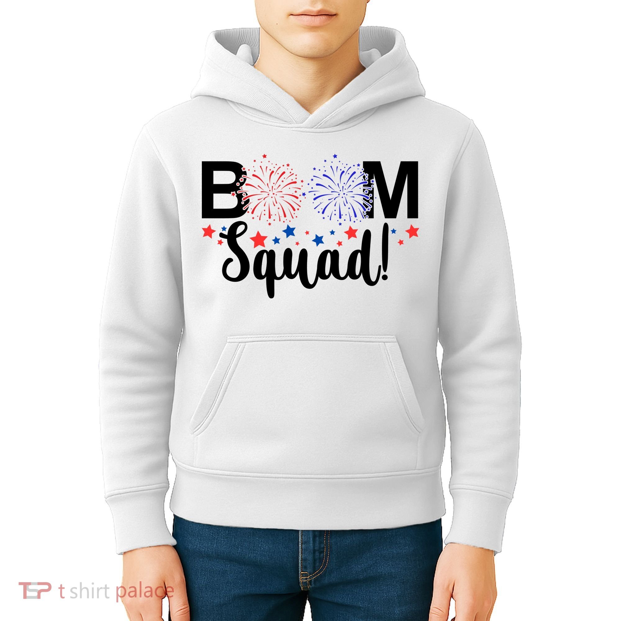 Boom Squad 4th Of July Kids Hoodie