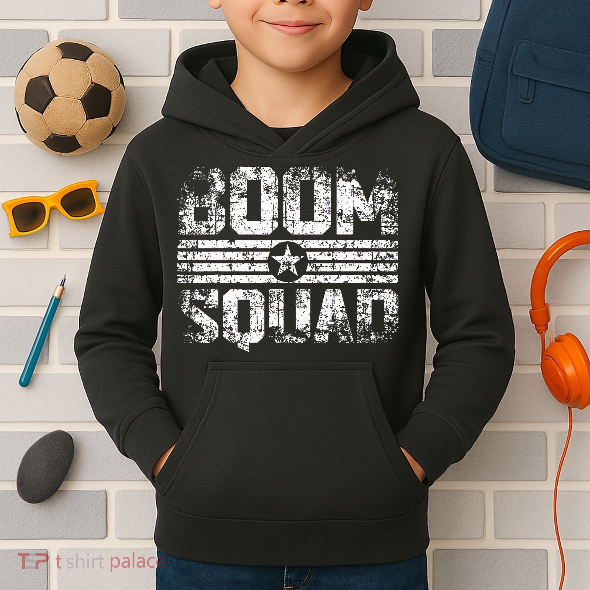 Boom Squad 4th Of July Firework Kids Hoodie