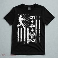 Baseball Saying 6+4+3=2 Double Play Baseball Player T-Shirt thumb 5