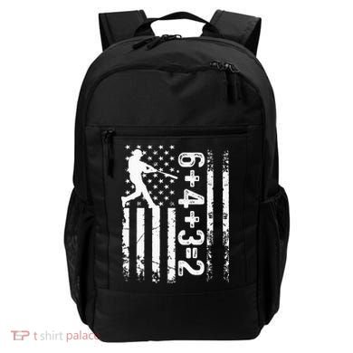 Baseball Saying 6+4+3=2 Double Play Baseball Player Backpack