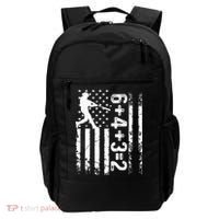 Baseball Saying 6+4+3=2 Double Play Baseball Player Backpack thumb 0