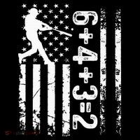 Baseball Saying 6+4+3=2 Double Play Baseball Player Toddler T-Shirt thumb 4
