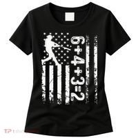 Baseball Saying 6+4+3=2 Double Play Baseball Player Women's T-Shirt thumb 0