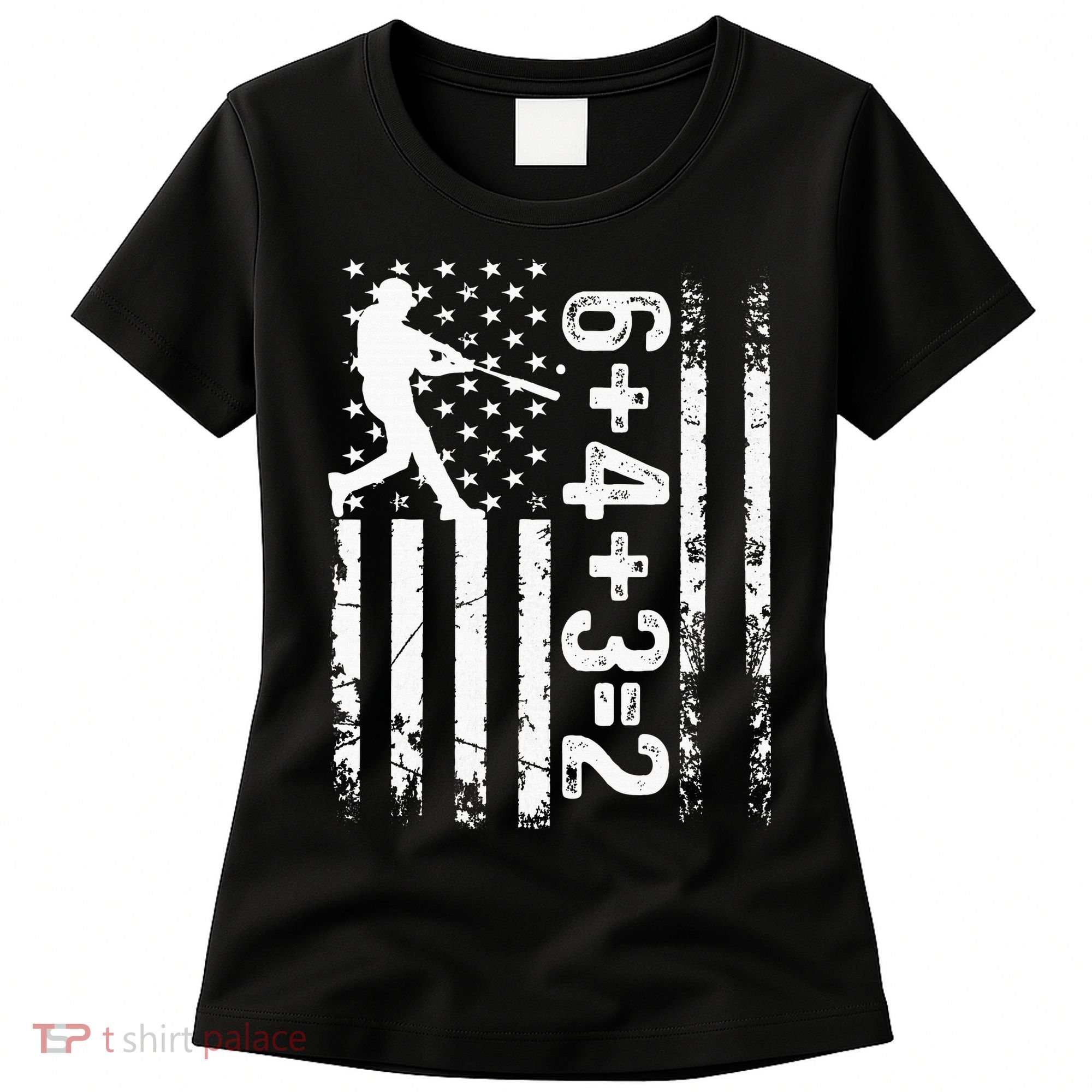 Baseball Saying 6+4+3=2 Double Play Baseball Player Women's T-Shirt