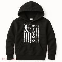 Baseball Saying 6+4+3=2 Double Play Baseball Player Kids Hoodie thumb 0