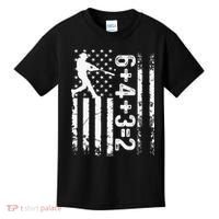 Baseball Saying 6+4+3=2 Double Play Baseball Player Kids T-Shirt thumb 0