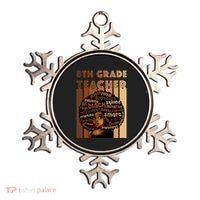 Black Smart 8th Grade Teacher Afro Love African American Gift Ornament thumb 0