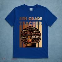 Black Smart 8th Grade Teacher Afro Love African American Gift T-Shirt thumb 5