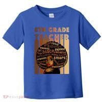 Black Smart 8th Grade Teacher Afro Love African American Gift Toddler T-Shirt thumb 0