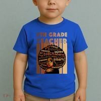 Black Smart 8th Grade Teacher Afro Love African American Gift Toddler T-Shirt thumb 2
