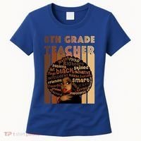 Black Smart 8th Grade Teacher Afro Love African American Gift Women's T-Shirt thumb 0