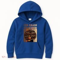 Black Smart 8th Grade Teacher Afro Love African American Gift Kids Hoodie thumb 0