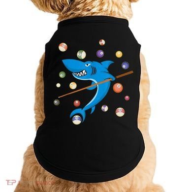 Billiard Shark 8 Ball Player Pool Table Cue Stick Snooker Doggie Tank
