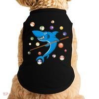 Billiard Shark 8 Ball Player Pool Table Cue Stick Snooker Doggie Tank thumb 0