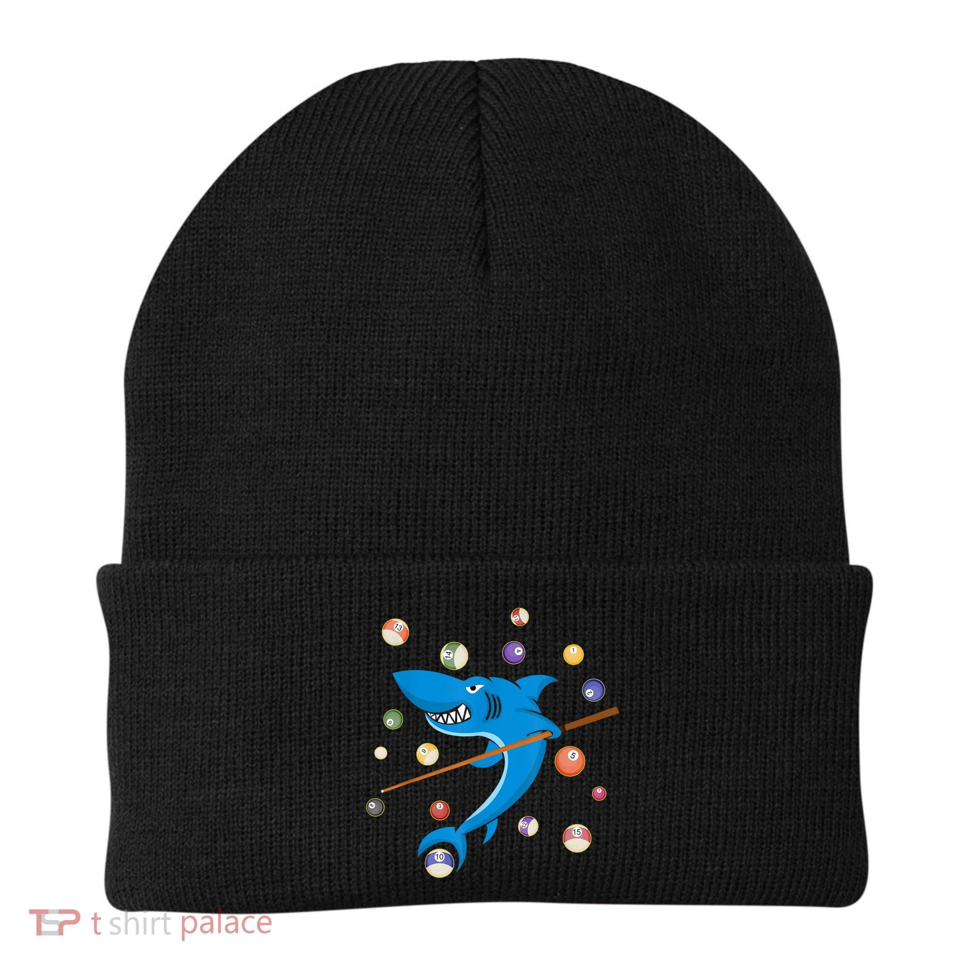 Billiard Shark 8 Ball Player Pool Table Cue Stick Snooker Beanie