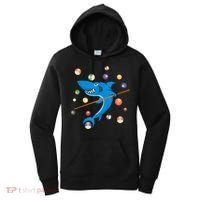 Billiard Shark 8 Ball Player Pool Table Cue Stick Snooker Women's Hoodie thumb 0