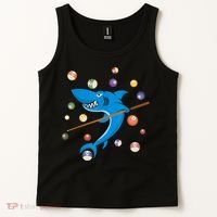 Billiard Shark 8 Ball Player Pool Table Cue Stick Snooker Tank Top thumb 2