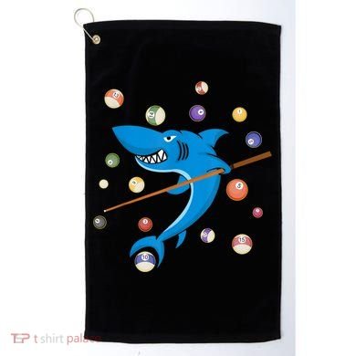 Billiard Shark 8 Ball Player Pool Table Cue Stick Snooker Golf Towel