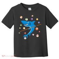 Billiard Shark 8 Ball Player Pool Table Cue Stick Snooker Toddler T-Shirt thumb 0