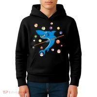 Billiard Shark 8 Ball Player Pool Table Cue Stick Snooker Kids Hoodie thumb 4