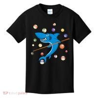 Billiard Shark 8 Ball Player Pool Table Cue Stick Snooker Kids T-Shirt thumb 0