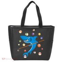 Billiard Shark 8 Ball Player Pool Table Cue Stick Snooker Tote Bag thumb 0