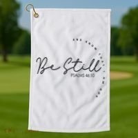 Be Still And Know That I Am God Christian Believers God Golf Towel thumb 1