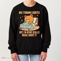 Bear Stomach Ache Tummy Ache Survivor Ibs My Tummy Hurts Women's Sweatshirt thumb 0