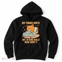 Bear Stomach Ache Tummy Ache Survivor Ibs My Tummy Hurts Hoodie thumb 0