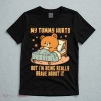 Bear Stomach Ache Tummy Ache Survivor Ibs My Tummy Hurts T-Shirt thumb 5