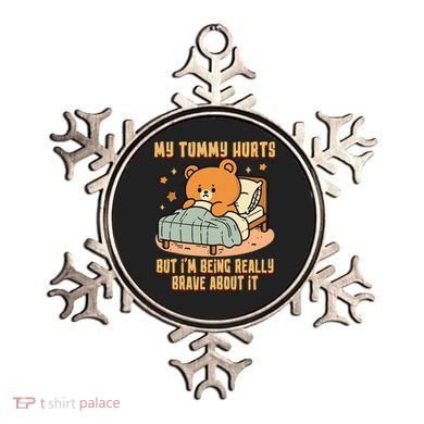 Bear Stomach Ache Tummy Ache Survivor Ibs My Tummy Hurts Ornament