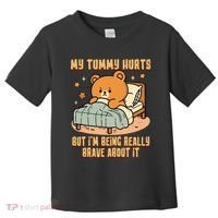 Bear Stomach Ache Tummy Ache Survivor Ibs My Tummy Hurts Toddler T-Shirt thumb 0