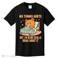 Bear Stomach Ache Tummy Ache Survivor Ibs My Tummy Hurts Kids T-Shirt thumb 0